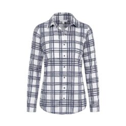 Signature Print Button-Down Collared Shirts with Roll-Tab Sleeves